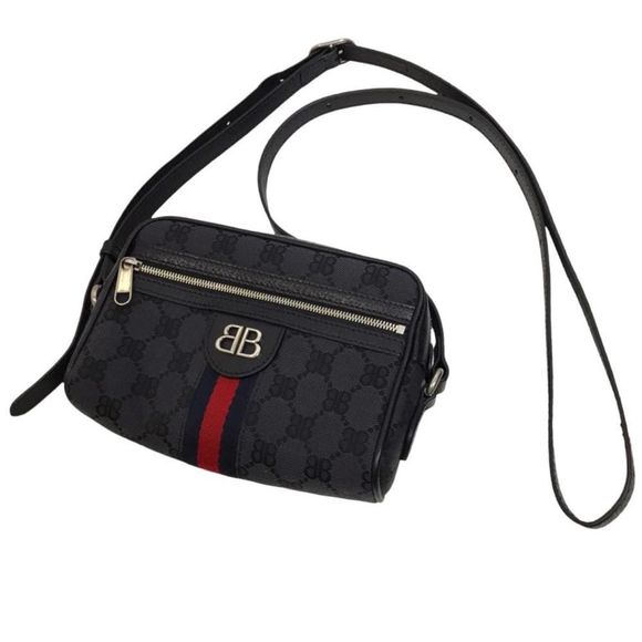 BALENCIAGA x GUCCI “HACKER” Camera Bag Black Ginza Store - Picture 1 of 3